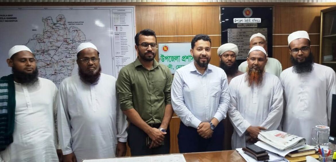 ইসলামী আন্দোলন বাংলাদেশ নেতৃবৃন্দের সাথে গাংনীর নবাগত ইউএনও মতবিনিময়