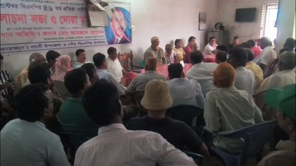জুলাই পুনর্জাগরণ উপলক্ষে গাংনীতে বিএনপির প্রস্তুতি সভা 